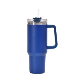 1200ml Stainless Steel Mug Coffee Cup Thermal Travel Car Auto Mugs Thermos 40 Oz Tumbler with Handle Straw Cup Drinkware New In - Z - 1200ml