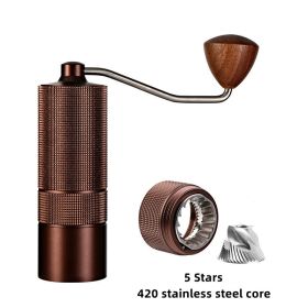 Portable Manual Coffee Bean Grinder High Quality CNC Stainless Precision Steel Core Bean Crusher Kitchen Supplies - coffee 5 Stars