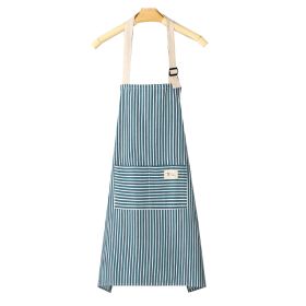 1pc Adjustable Kitchen Cooking Apron - Blue