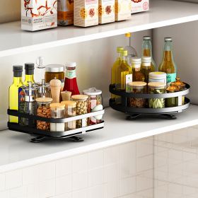 Turntable Lazy Susan Organizer Rotating Spice Storage Rack Organization for Kitchen Countertop Cabinet - Square