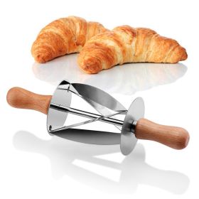 Croissant Tool Croissant Cutter Roller Stainless Steel Oscillating Cutter Cutting Crust Baking Tool - C05OL