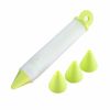 Food Writing Decorating Pen, Nozzle Tool Squeeze Cream Chocolate Cupcakes Piping Icing Cake Dessert Pen Baking Gun - Green