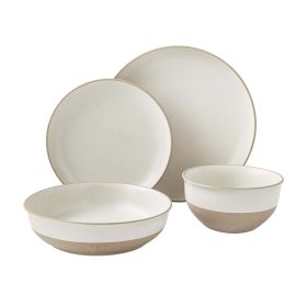 Cream 16-Piece Dinnerware Set - White