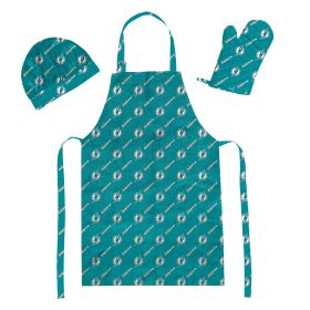 Dolphins 3PC Set - Apron; Mitt; Hat - 1NFL/69900/0010/RET