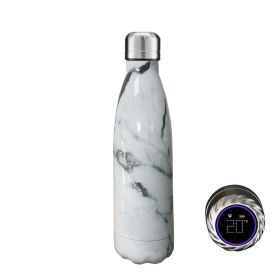 Aquaala UV Water Bottle With Temp Cap - GRAY MARBLE # 6