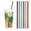 Eco Safe 8 In 1 Silicon Reusable Straws For HOT/COLD Drinks - Default Title