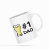 #1 Dad Beer Coffee Mug - One Size