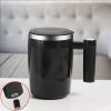 Fully Automatic Stirring Cup 380ml; Portable Rechargeable Coffee Milk Mixed Magnetic Water Cup; Small Kitchen Appliances - Black