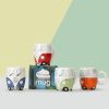 Creative Ceramic Bus Cup Interesting Milk Coffee Mug - Green - 301-400ml