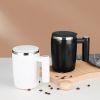 Fully Automatic Stirring Cup 380ml; Portable Rechargeable Coffee Milk Mixed Magnetic Water Cup; Small Kitchen Appliances - Brown