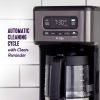 14 Cup Programmable Coffee Maker, Dark Stainless Steel - dark stainless steel