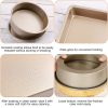 5Pcs Nonstick Bakeware Set Baking Tray Ovenware Sheet Kit - Golden