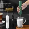 Handheld Electric Milk Frother Egg Beater Maker Kitchen Drink Foamer Mixer Coffee Creamer Whisk Frothy Stirring Tools - White