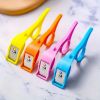 1pc; Portable Fruit Peeler; Stainless Steel Ring Pear Orange Kiwi Peeling Knief; Multi-functional Potato Vegetable Kitchen Dining Tool - Blue