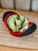 Apple Slicer Apple Corer Apple Cutter Tool, Push Down Easy Cutting Kitchen Tool - Red