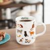 Mainstays Stoneware Cat Mug, White, 16.06 oz - Mainstays