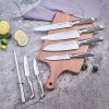 Kitchen Knife Set; Cookit 15 Piece Knife Sets with Block Chef Knife Stainless Steel Hollow Handle Cutlery with Manual Sharpener - default