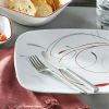 Splendor, Square, 12 Piece, Dinnerware Set - 12