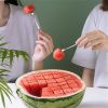 Stainless Steel Watermelon Slicer - Quick; Safe; and Fun! Perfect for Fruit Salad and Kitchen Gadget. 1pc. - Watermelon Slicer