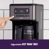 14 Cup Programmable Coffee Maker, Dark Stainless Steel - dark stainless steel