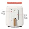 6 Quart Touchscreen Air Fryer - White Icing