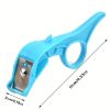 1pc; Portable Fruit Peeler; Stainless Steel Ring Pear Orange Kiwi Peeling Knief; Multi-functional Potato Vegetable Kitchen Dining Tool - Blue