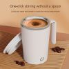 1pc Rechargeable Self-Stirring Mug - Magnetic Stirring Cup for Coffee, Milk, and Cocoa - Perfect for Home, Office, and Travel - White